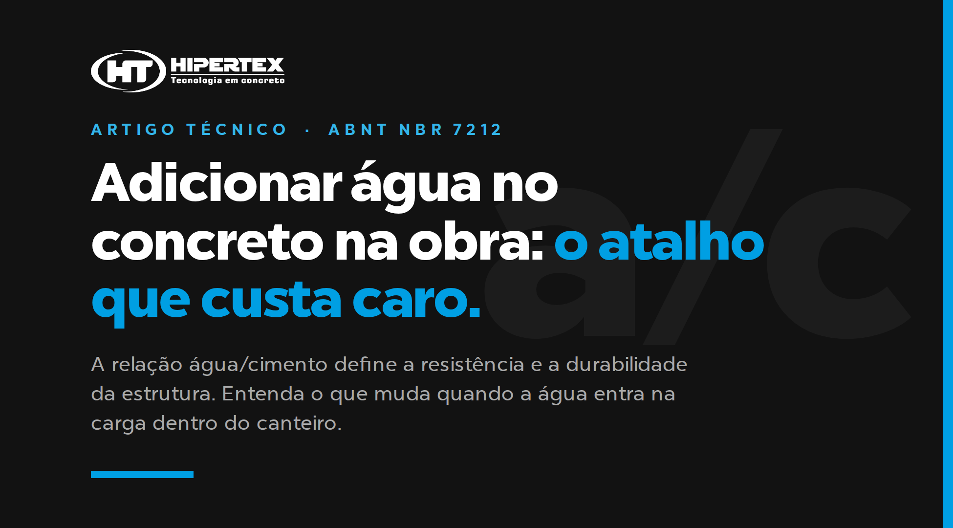 Adicionar água no concreto na obra: o atalho que custa caro